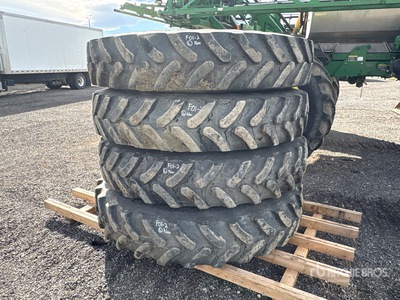Quantity of (4) 380/105R50 Firestone Tires - Fits John Deere R4045