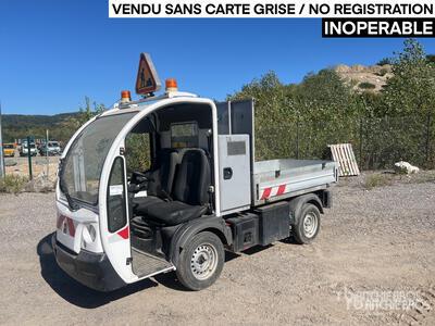 2013 Goupil G3 4x2 Camionnette Benne Electrique Utility Vehicle (Inoperable)