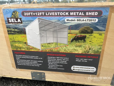 2026 SELA LT2012 20 ft x 12 ft Livestock Shelter (Unused)