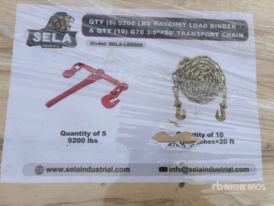 Quantity of 2026 SELA LB9200 Ratchet Binders & Transport Chains Varios, tienda, almacen, consumidor (Unused)