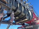 Crane Superstructure with Wear Pads