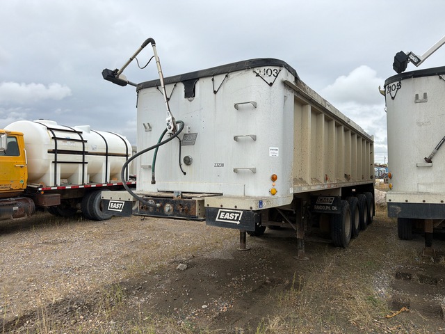 1997 (unverified) East 28 ft Quad/A Aluminum End Dump Trailer
