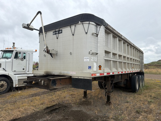 1997 Ravens 28 ft Tri/A Aluminum End Dump Trailer