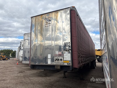 2008 Utility 50 ft T/A Spread Axle Curtain Side Trailer