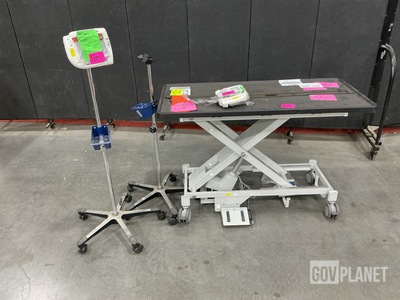 (1) Veterinary Treatment Table & (2) Verathon GlideScope Video Monitors