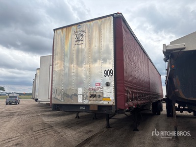 2008 Utility TS2CHA 50 ft T/A Spread Axle Curtain Side Trailer