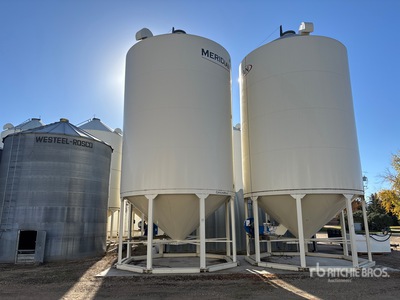 Meridian GrainMax GM4000 +/- 4000 bu Smooth Wall Hopper Grain Bin