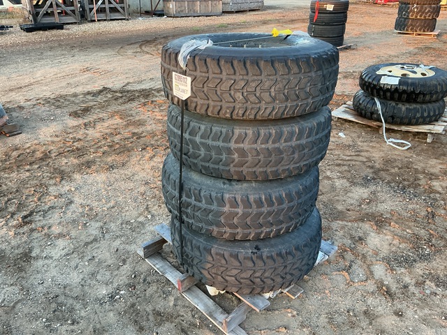 (4) Goodyear 37x12.50R16.5LT Tires w/Wheels