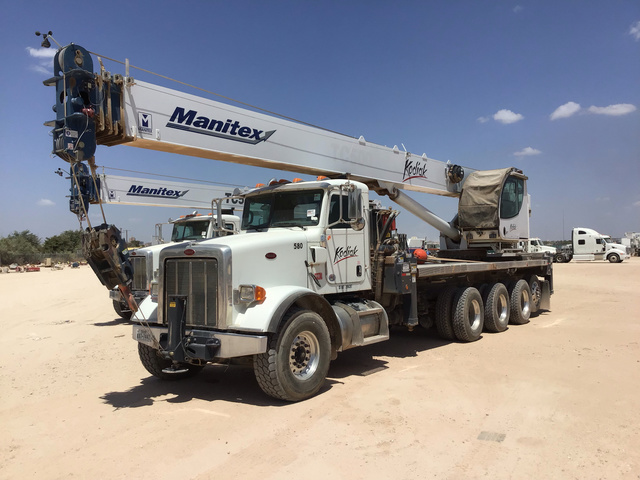 Manitex TC-50128 Straight Boom on 2016 Peterbilt 365 Quad/A Truck