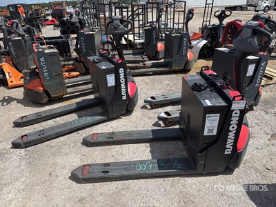 Quantity of (2) Raymond 8210 Electric Pallet Jack