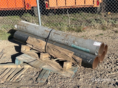 Quantity of (4) 8 in x 69 in x .375 in Steel Tubes