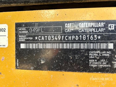 2017 Cat 349FL Excavatrice sur chenilles