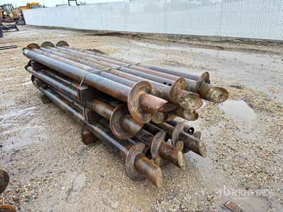 Quantity of (18) 5.5 in x 11 ft Screw Pilings