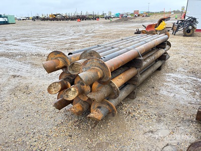 Quantity of (18) 5.5 in x 11 ft Screw Pilings