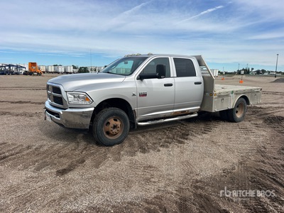 2012 Dodge Ram 3500 4x4 Crew Cab Camion à Plateau