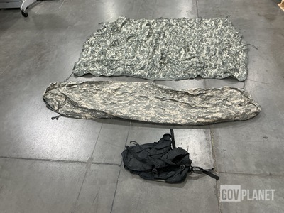 (59) Stuff Sacks, (20) Wet Weather Poncho Liners & Assorted Items