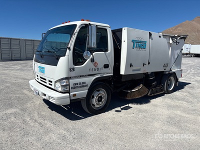 Tymco 435 Air Sweeper on 2007 Isuzu NQR COE Sweeper Truck