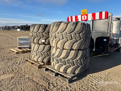Quantity of (4) 150/45R22.5 Tires