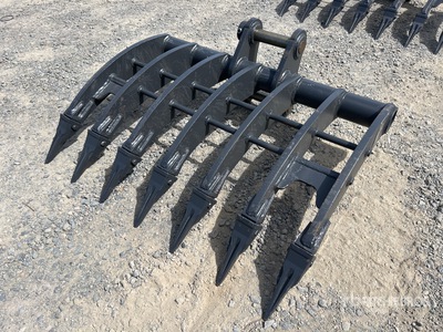 2026 Warrior WBR05-1000 1000 mm Q/C Excavator Rake - Fits 5 - 6 Ton (Unused)