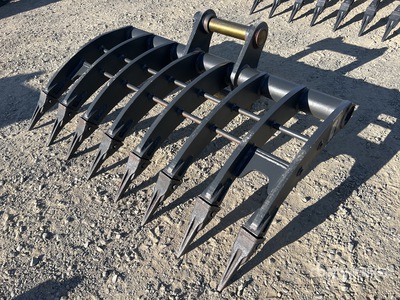 2026 Warrior WBR08-1200 1200 mm Q/C Excavator Rake - Fits 8 T (Unused)
