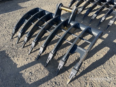 2026 Warrior WBR08-1200 1200 mm Q/C Excavator Rake - Fits 8 Ton (Unused)