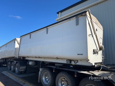 2021 Moore 6.8 m Tri/A B-Double Lead End Dump Trailer