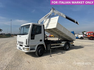 Bonfiglioli on 2006 Iveco Eurocargo 4x2 Autocarro ribaltabile con gru