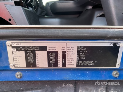 2014 Scania R490 2-Achs Sattelzugmaschine mit Schlafkabine