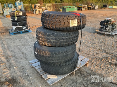 (4) Goodyear 37x12.50R16.5LT Tires w/Wheels