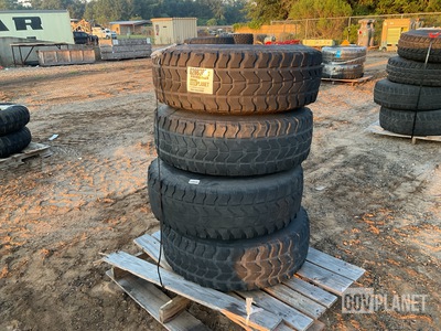 (4) Goodyear 37x12.50R16.5LT Tires w/Wheels