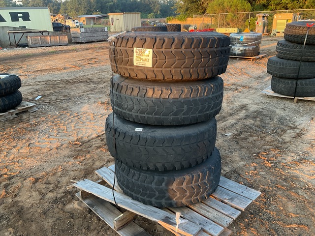 (4) Goodyear 37x12.50R16.5LT Tires w/Wheels