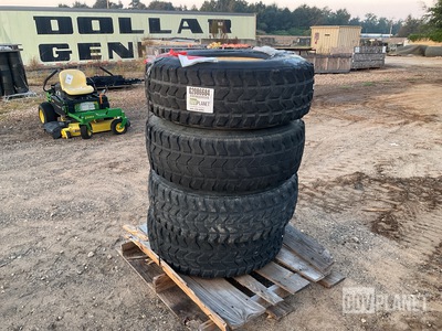(4) Goodyear 37x12.50R16.5LT Tires w/Wheels