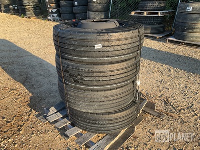 (4) Bridgestone 285/70R19.5 Tires w/Wheels