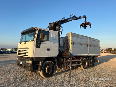 2005 GMC GZ 125 on 2000 Iveco Eurostar 240E47 6x2 Dump Truck with Crane