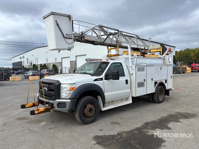 2011 Telelift TTS25-5-GY 35 ft on 2011 Ford F-450 4x2 Camion cesta