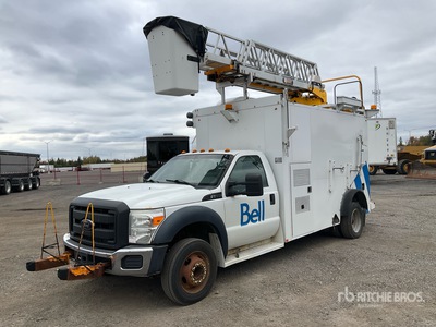 2012 RH RH41 30 ft on 2012 Ford F-550 XL 4x2 شاحنة منصة مرفوعة