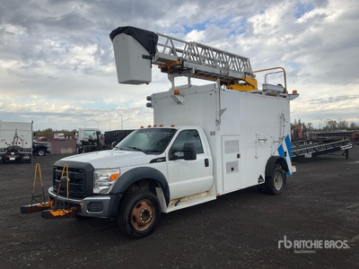 2012 Robert Hydraulic RH41 30 ft on 2012 Ford F-550 XL 4x2 Bucket Truck