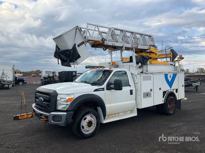 2013 Robert Hydraulic RH41 30 ft on 2013 Ford F-450 XL 4x2 Bucket Truck