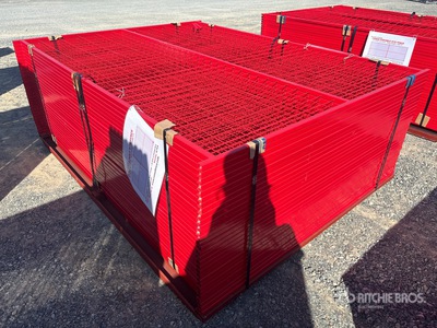 Quantity of (30) Canex 8 ft x 6 ft Powder Coated Temporary Clôture de site (Unused)