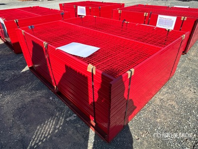 Quantity of (30) Canex 8 ft x 6 ft Powder Coated Temporary Clôture de site (Unused)