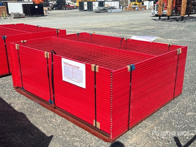 Quantity of (30) Canex 8 ft x 6 ft Powder Coated Temporary Clôture de site (Unused)