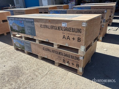 2026 AGR-MS2642 26 ft x 42 ft Metal Garage Bâtiment d'entreposage (Unused)
