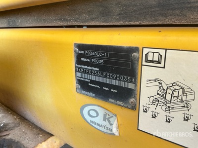 2016 Komatsu PC360LC-11 Excavatrice sur chenilles