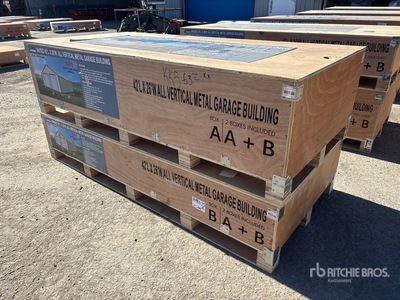 2026 AGR-MS2642 26 ft x 42 ft Metal Garage Bâtiment d'entreposage (Unused)