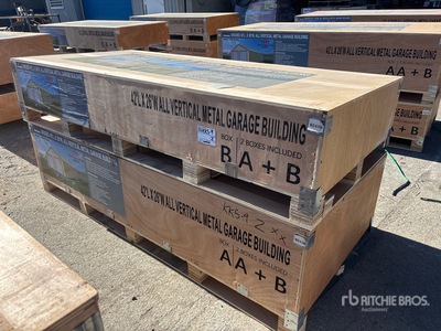 2026 AGR-MS2642 26 ft x 42 ft Metal Garage Bâtiment d'entreposage (Unused)