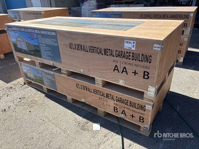 2026 AGR-MS2642 26 ft x 42 ft Metal Garage Bâtiment d'entreposage (Unused)