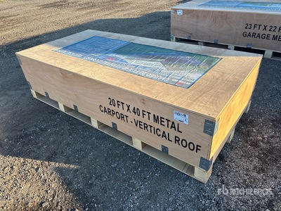 2026 AGR-MC2040 20 ft x 40 ft Steel カーポート (Unused)
