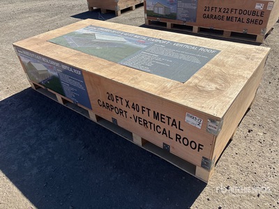 2026 AGR-MC2040 20 ft x 40 ft Steel Abri d'Auto (Unused)