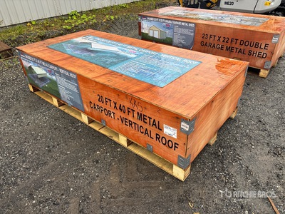 2026 AGR-MC2040 20 ft x 40 ft Steel Carport (Unused)