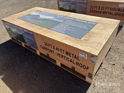 2026 AGR-MC2040 20 ft x 40 ft Steel Abri d'Auto (Unused)
